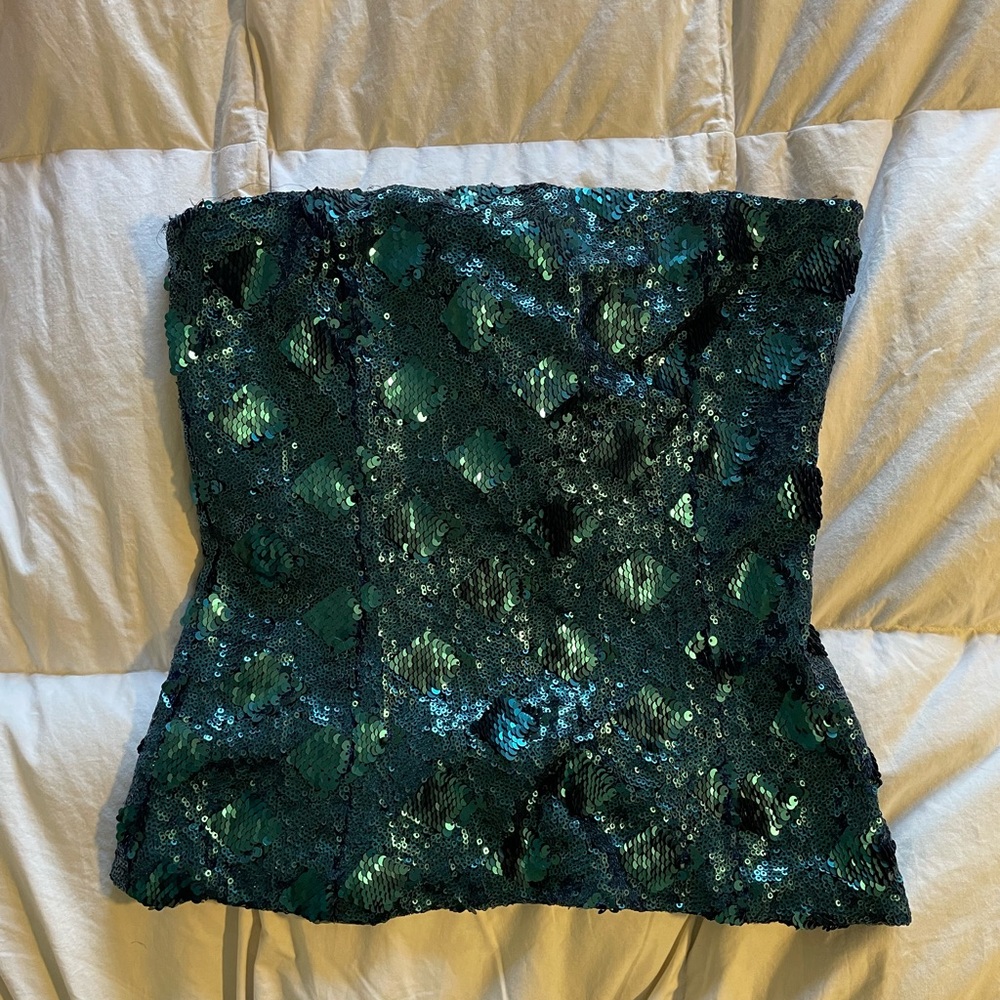Zara Sequin Tube Top